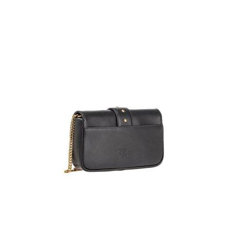 PINKO Black Leather Handbag - Hilstor