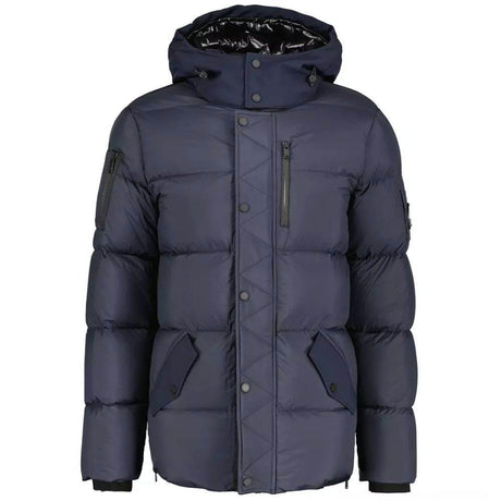 Moose Knuckles Blue Nylon Jacket - Hilstor