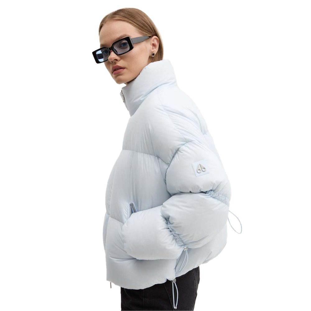 Moose Knuckles Light Blue Nylon Jackets & Coat - Hilstor