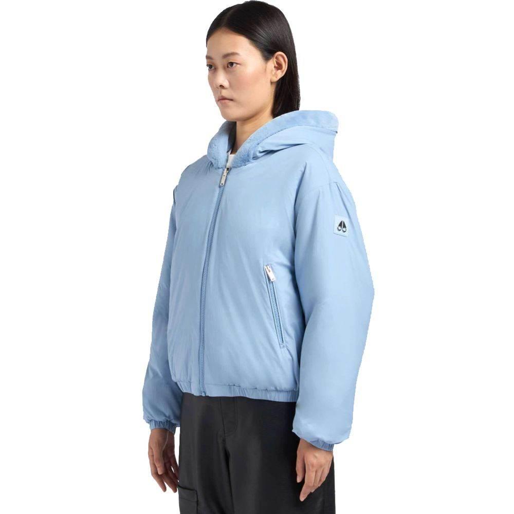 Moose Knuckles Light Blue Nylon Jackets & Coat - Hilstor