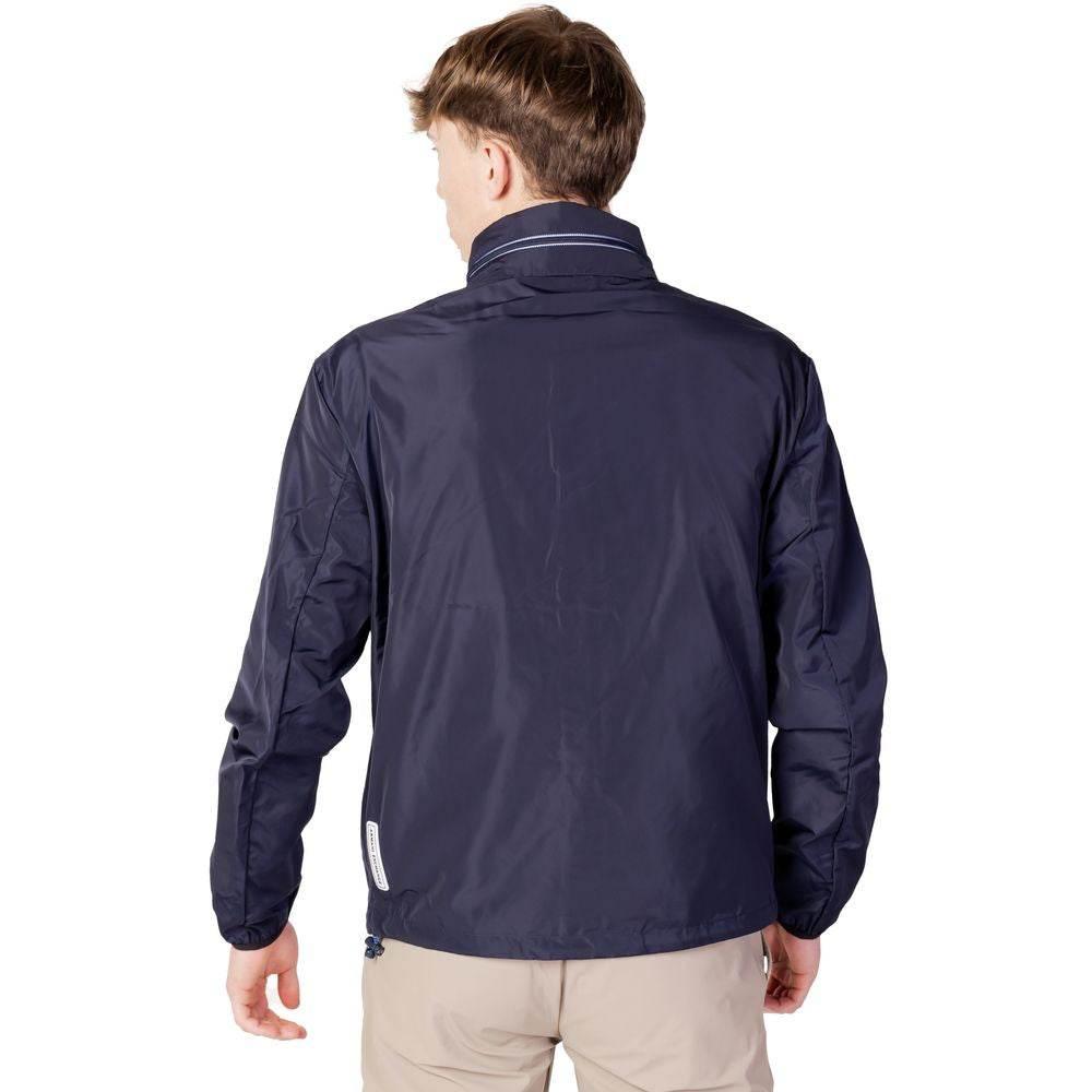 Armani Exchange Blue Polyester Jacket - Hilstor