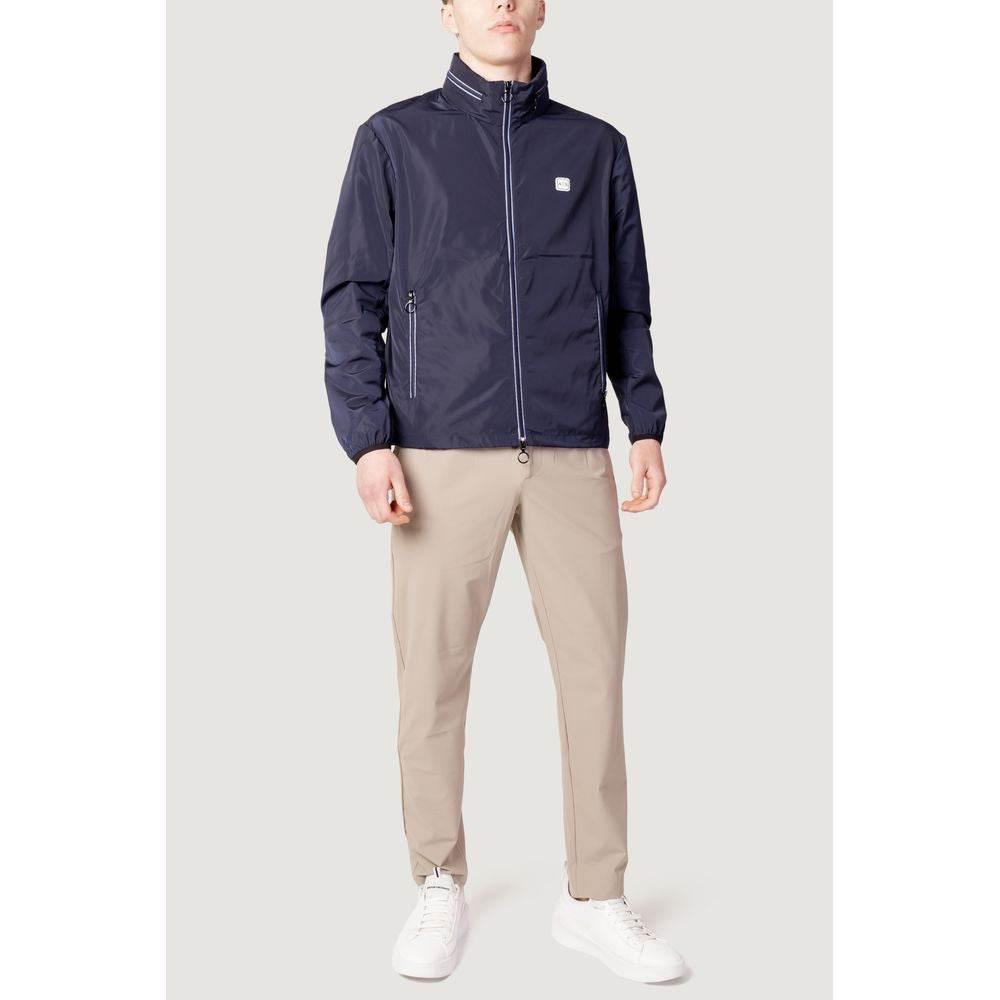Armani Exchange Blue Polyester Jacket - Hilstor