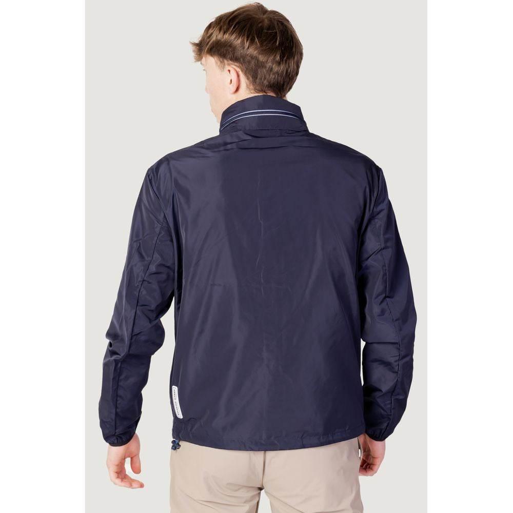 Armani Exchange Blue Polyester Jacket - Hilstor