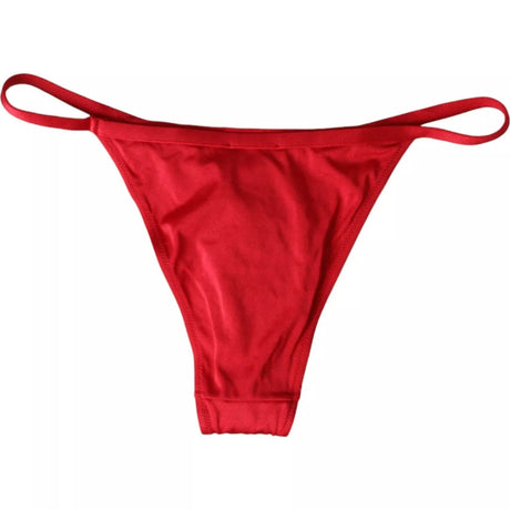 Dolce & Gabbana Red Nylon Stretch Beachwear Swimwear Bottom Bikini - Hilstor