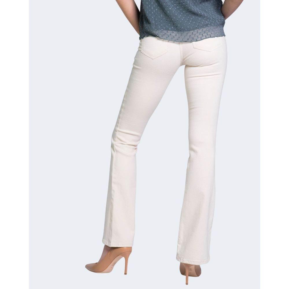 Only Cream Cotton Jeans & Pant - Hilstor