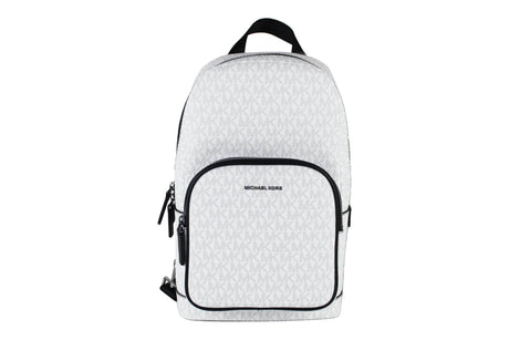 Michael Kors Cooper Medium White Signature PVC Sling Backpack - Hilstor