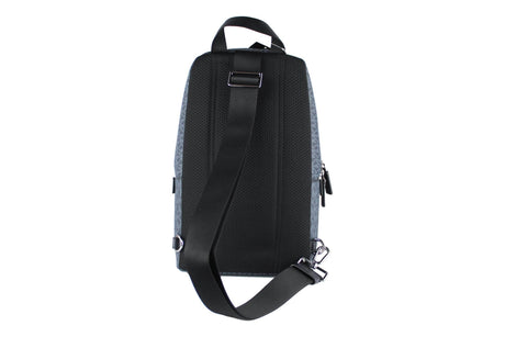 Michael Kors Cooper Medium Navy Signature PVC Sling Backpack - Hilstor