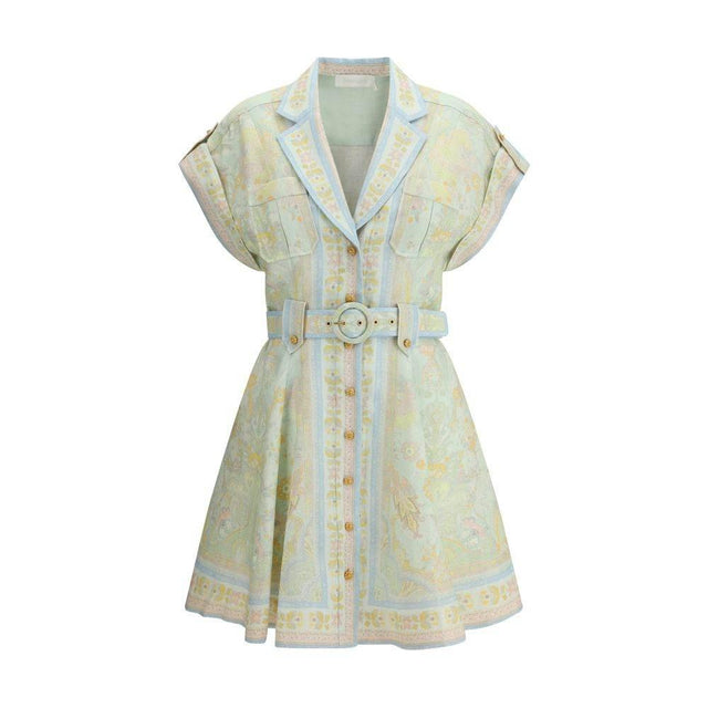 Zimmermann Acacia Mini Shirt Dress - Hilstor