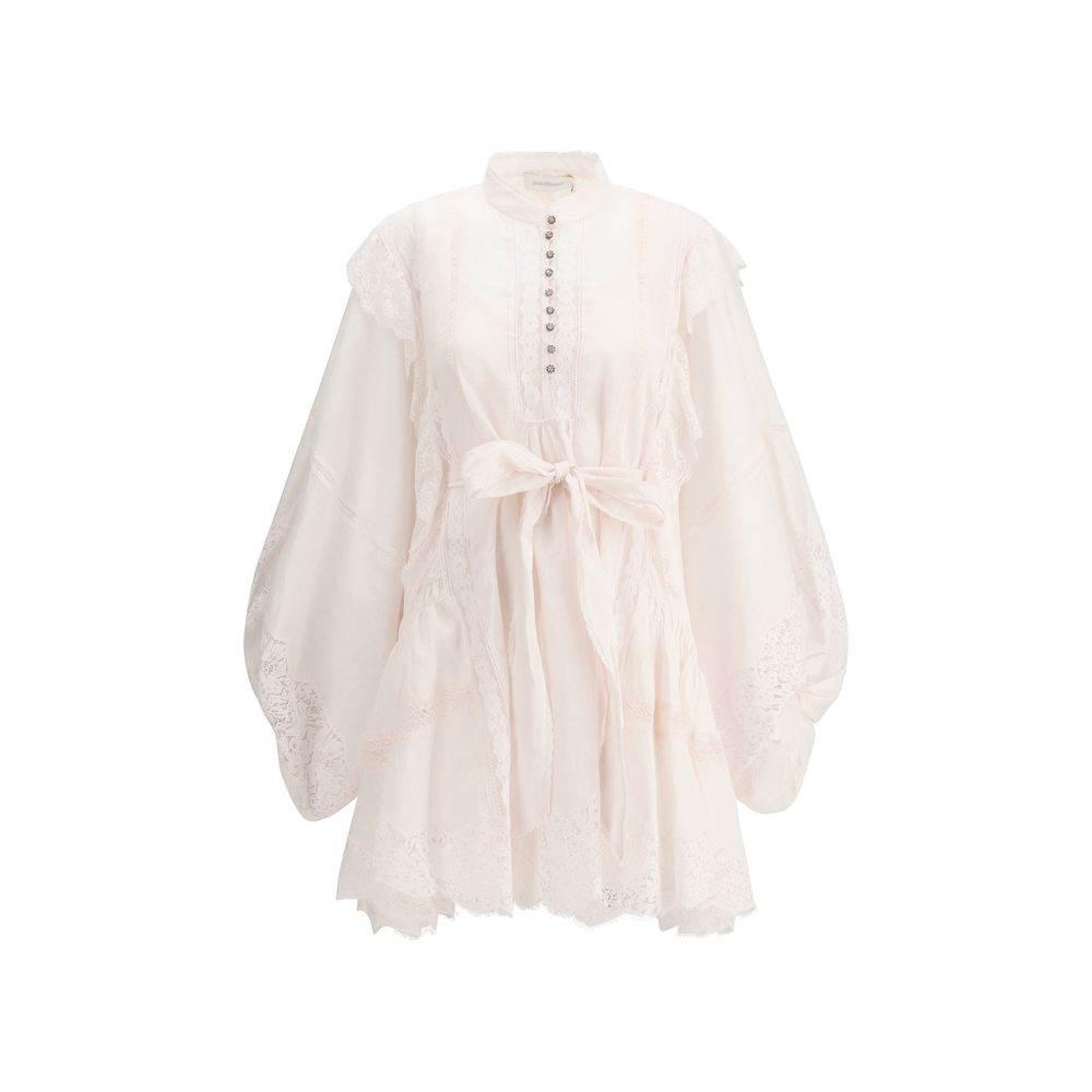 Zimmermann Mini Crush Lace Billow Dress - Hilstor