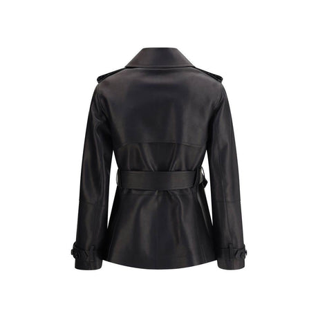 Burberry Leather Jacket - Hilstor