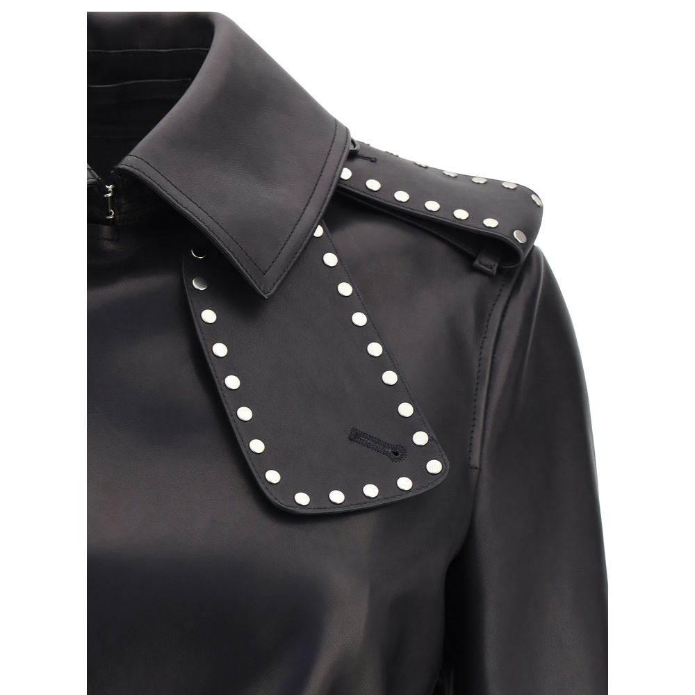 Burberry Leather Jacket - Hilstor