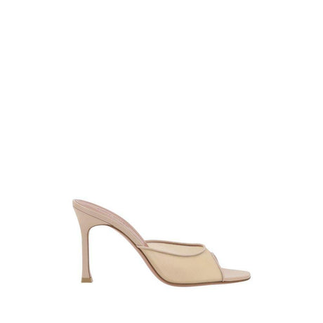 Amina Muaddi Alexa Slipper Sandals - Hilstor