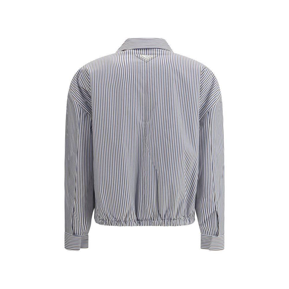 Prada Striped Zip Jacket - Hilstor