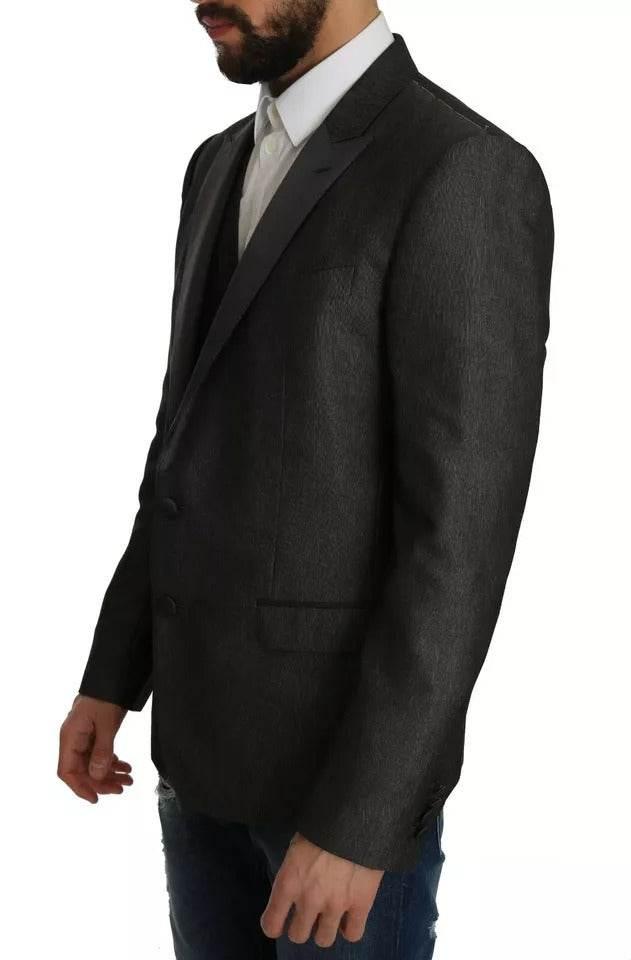 Dolce & Gabbana Gray MARTINI 2 Piece Vest Coat Blazer - Hilstor