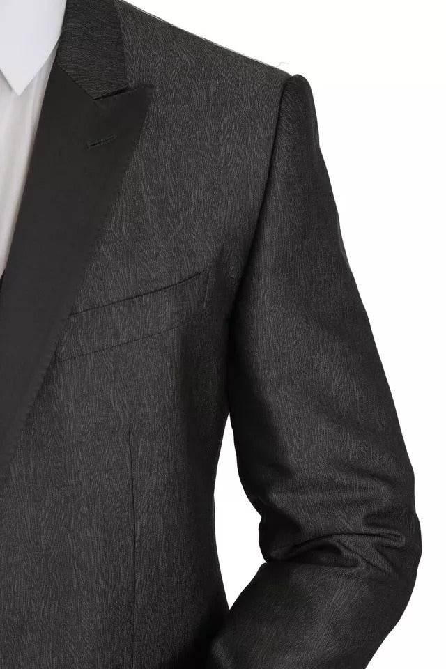 Dolce & Gabbana Gray MARTINI 2 Piece Vest Coat Blazer - Hilstor