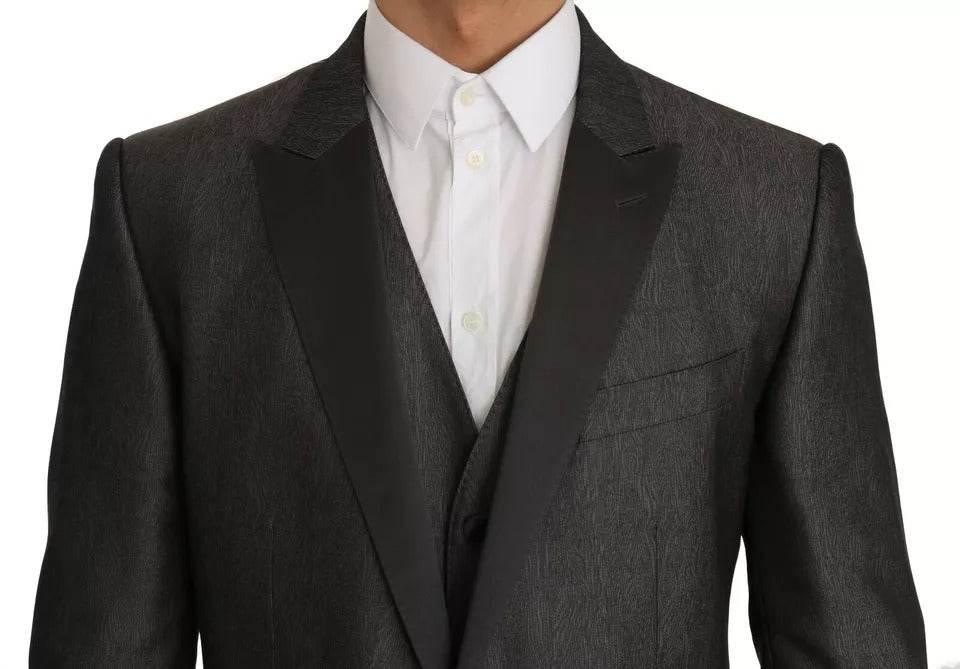 Dolce & Gabbana Gray MARTINI 2 Piece Vest Coat Blazer - Hilstor