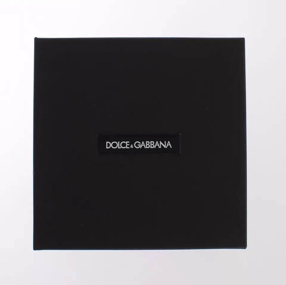 Dolce & Gabbana Multicolor Raffia Leather Clasp Finder Chain Keyring - Hilstor