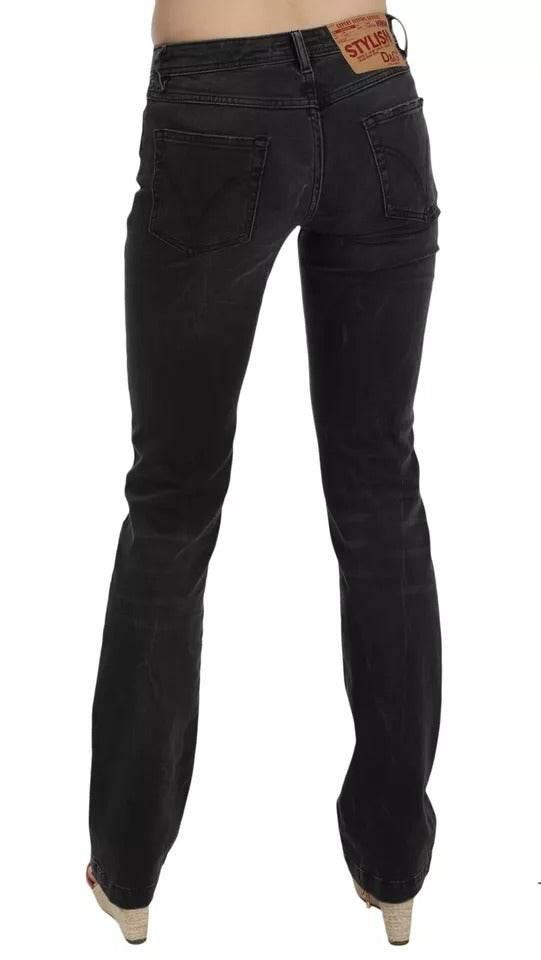 Dolce & Gabbana Black Slim Fit Cotton Jeans D&G Pants - Hilstor
