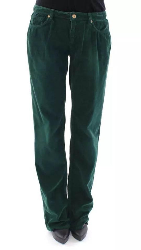 Dolce & Gabbana Green Cotton Corduroys SLIMMY Fit D&G Pants - Hilstor