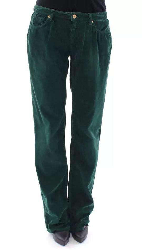 Dolce & Gabbana Green Cotton Corduroys SLIMMY Fit D&G Pants - Hilstor