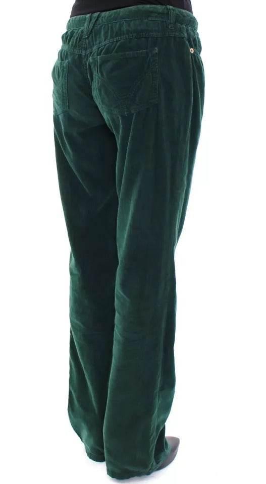 Dolce & Gabbana Green Cotton Corduroys SLIMMY Fit D&G Pants - Hilstor