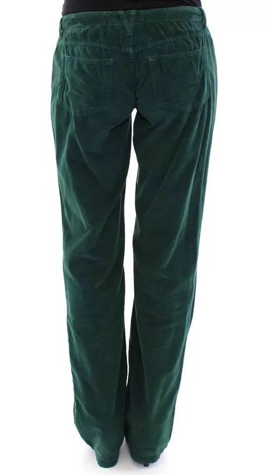 Dolce & Gabbana Green Cotton Corduroys SLIMMY Fit D&G Pants - Hilstor