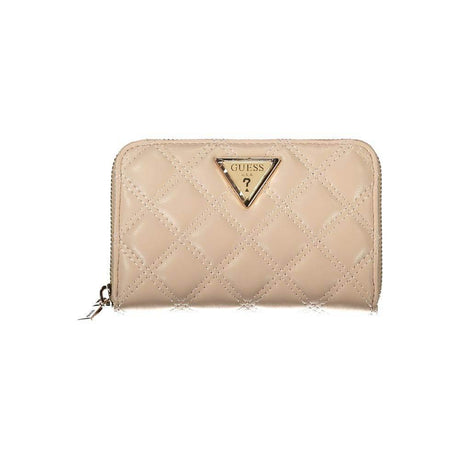 Guess Jeans Beige Polyethylene Wallet - Hilstor