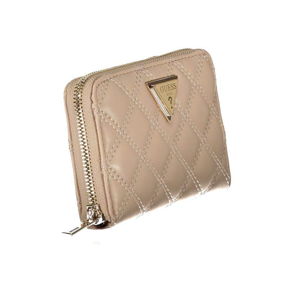 Guess Jeans Beige Polyethylene Wallet - Hilstor