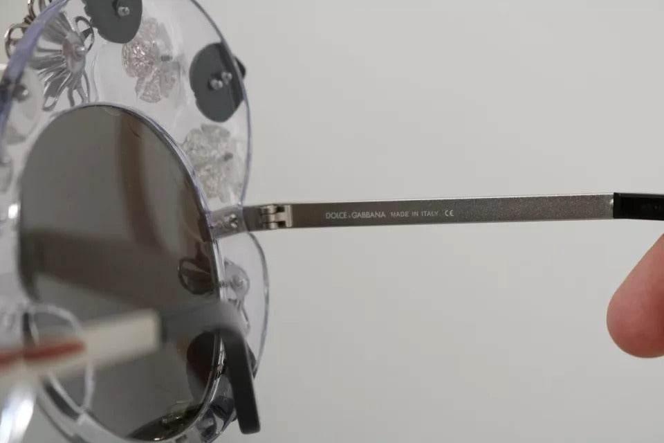 Dolce & Gabbana Transparent DG4292 Round Crystal Sunglasses - Hilstor