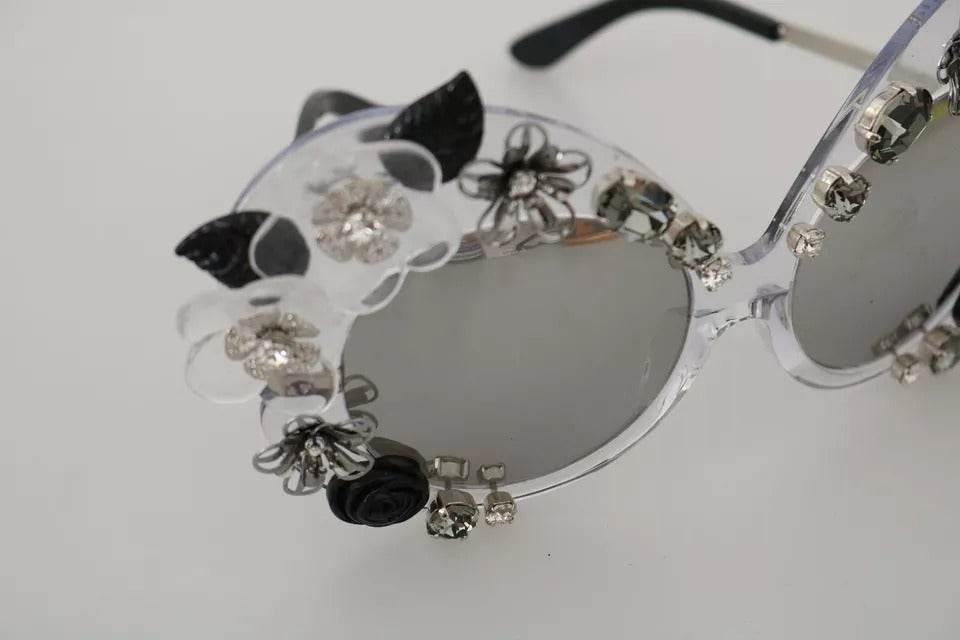 Dolce & Gabbana Transparent DG4292 Round Crystal Sunglasses - Hilstor