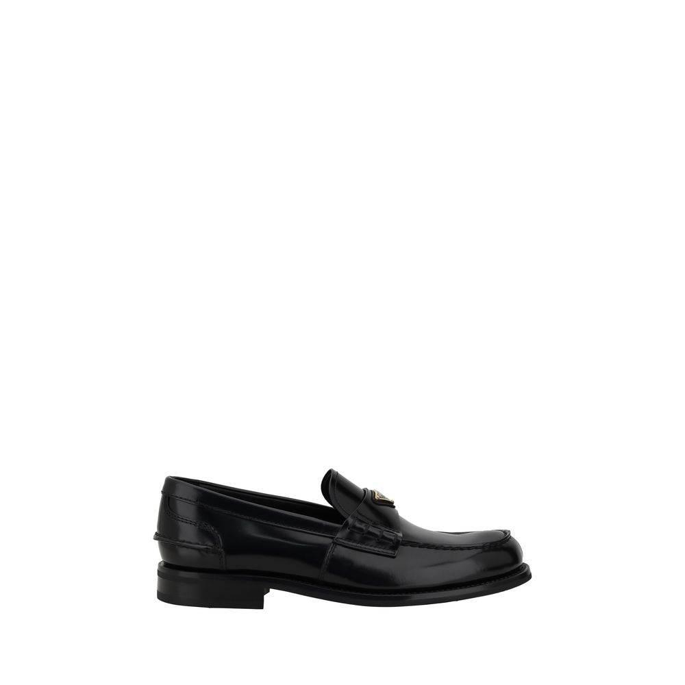Prada Triangular plaque Loafers - Hilstor