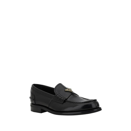 Prada Triangular plaque Loafers - Hilstor