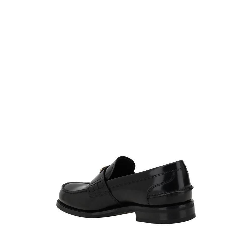 Prada Triangular plaque Loafers - Hilstor