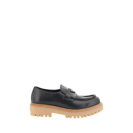 Prada Leather Loafers - Hilstor