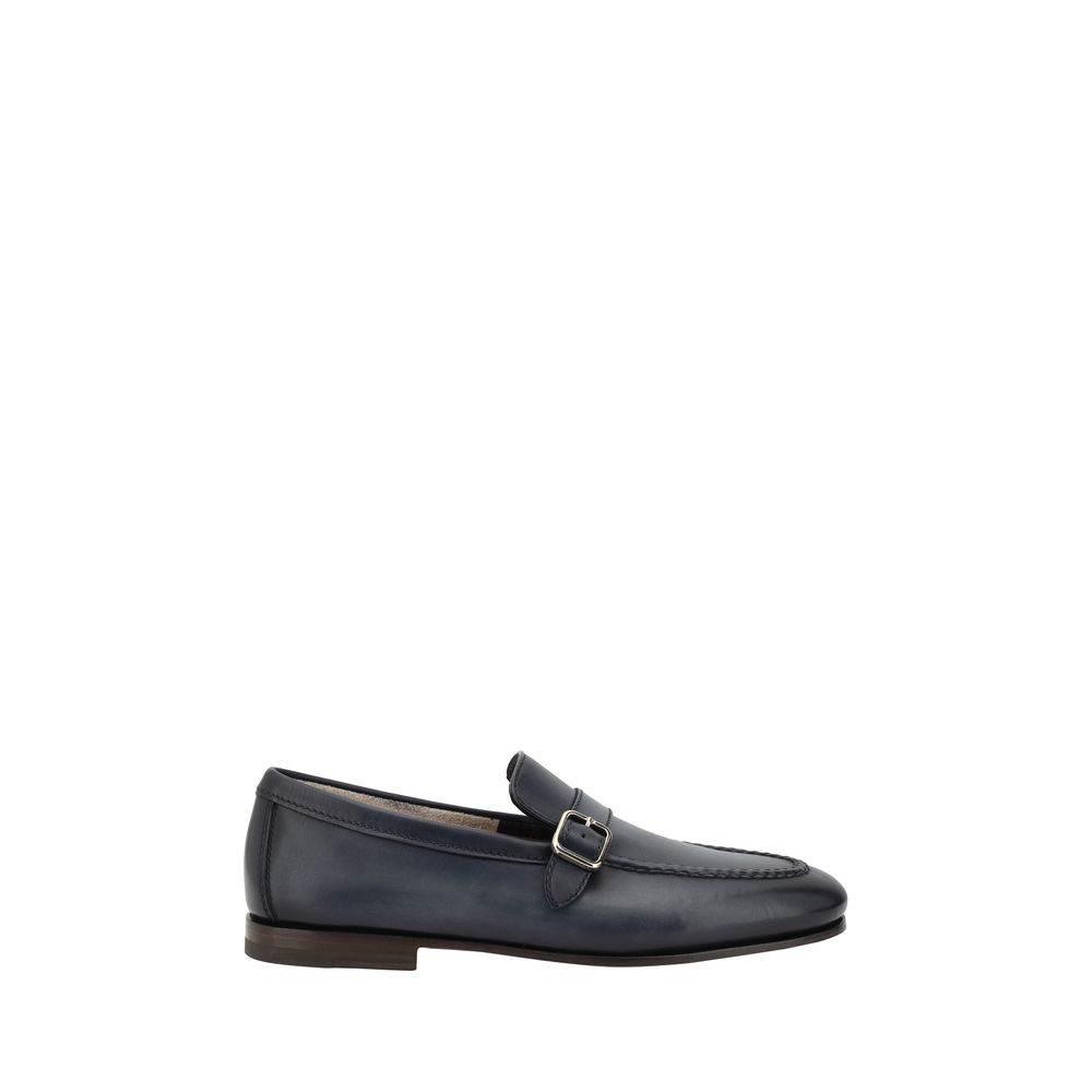 Santoni Loafers with a single buckle - Hilstor