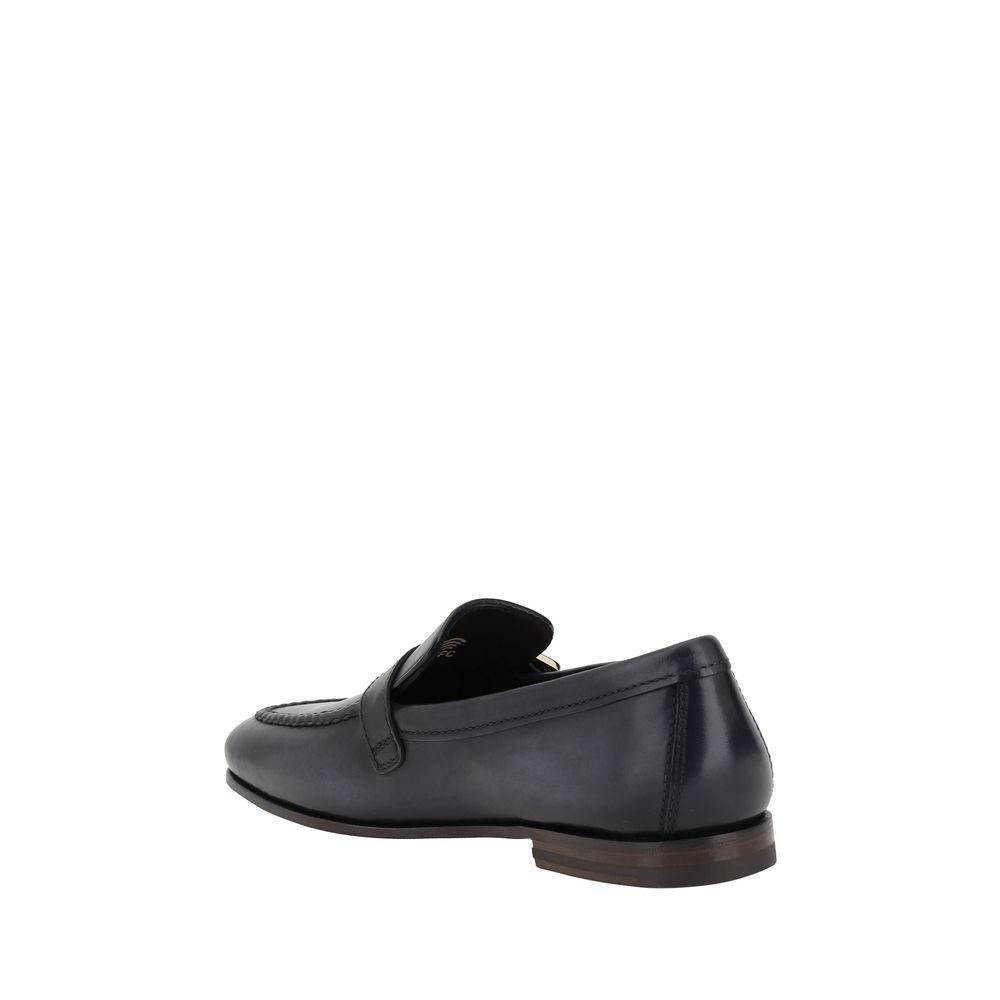 Santoni Loafers with a single buckle - Hilstor
