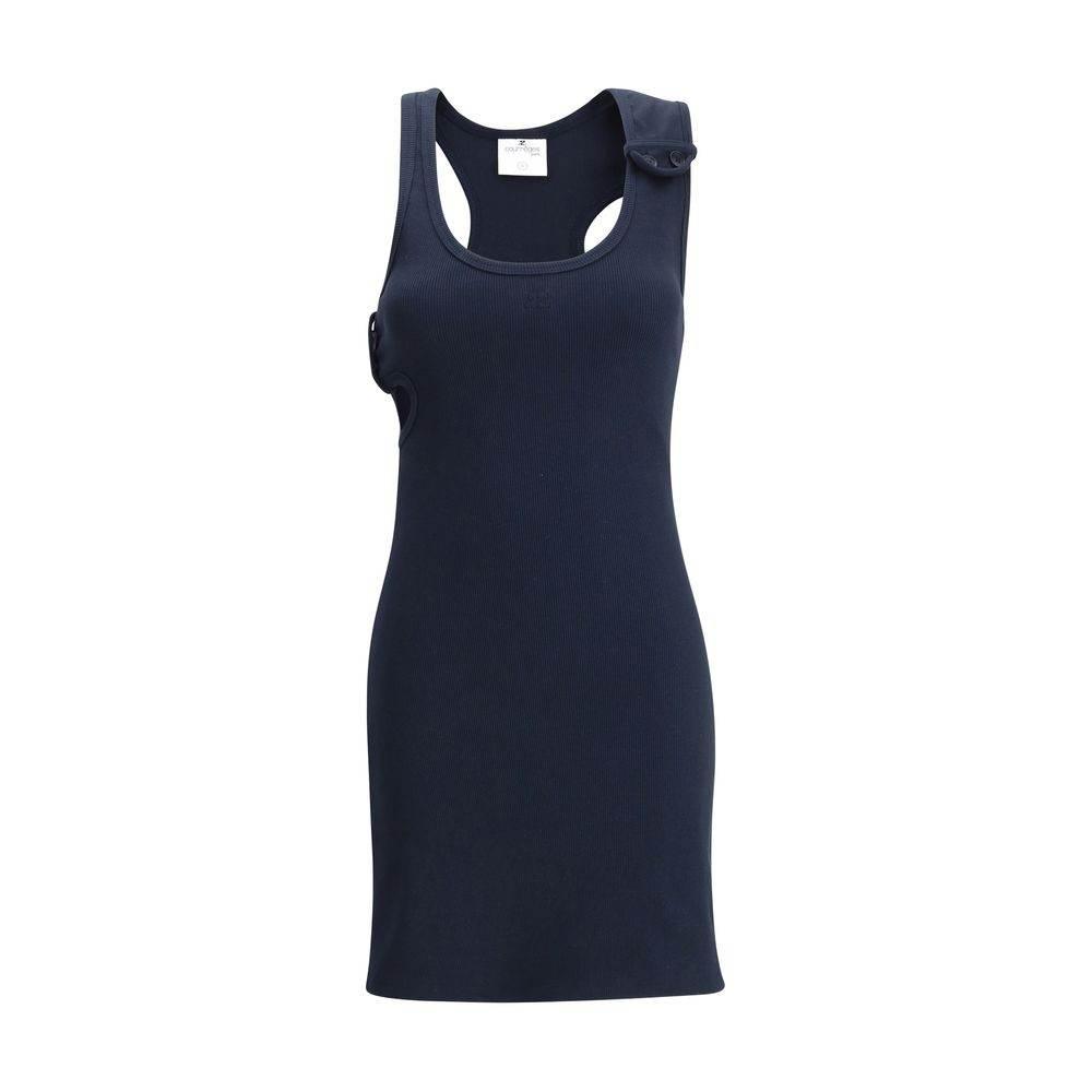 Courrėges 90s Rib Midi Dress - Hilstor