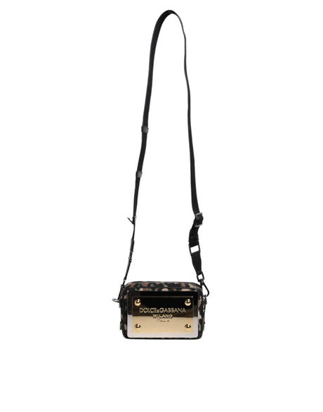Dolce & Gabbana Multicolor Leopard Jacquard DG Logo Crossbody Bag - Hilstor