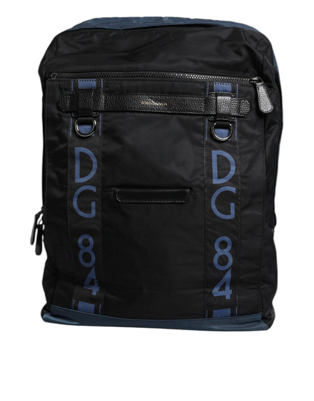 Dolce & Gabbana Black Nylon DG Logo School Backpack Bag - Hilstor