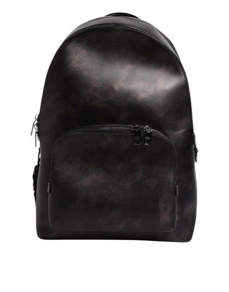 Dolce & Gabbana Bronze Leather School Travel Backpack Bag - Hilstor