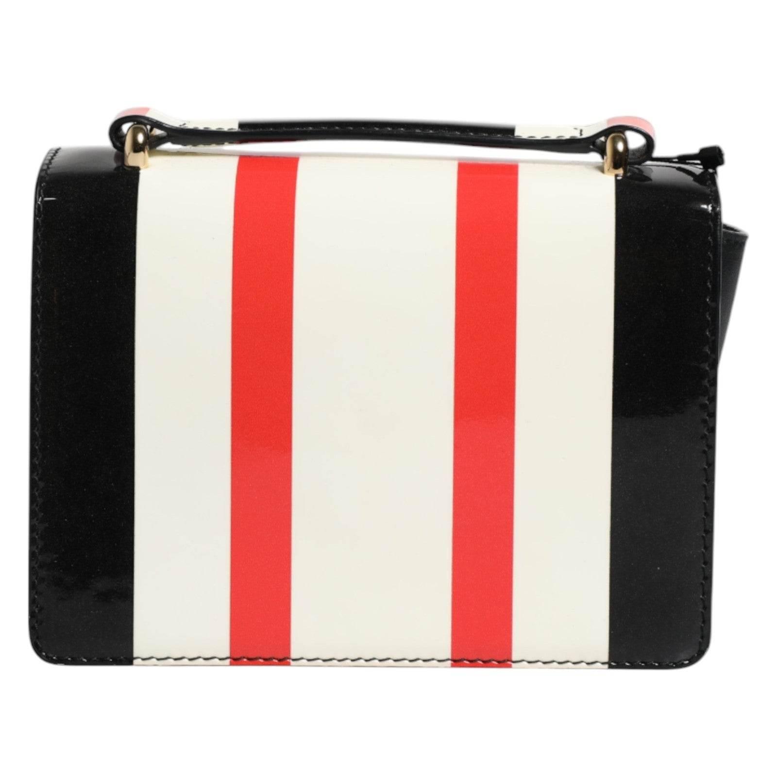 Dolce & Gabbana Multicolor Stripes Leather Crossbody Bag - Hilstor