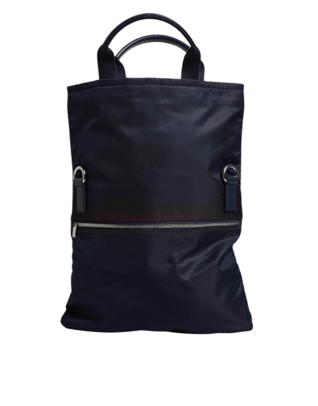 Dolce & Gabbana Dark Blue Nylon Shoulder Baby Tote Diaper Bag - Hilstor