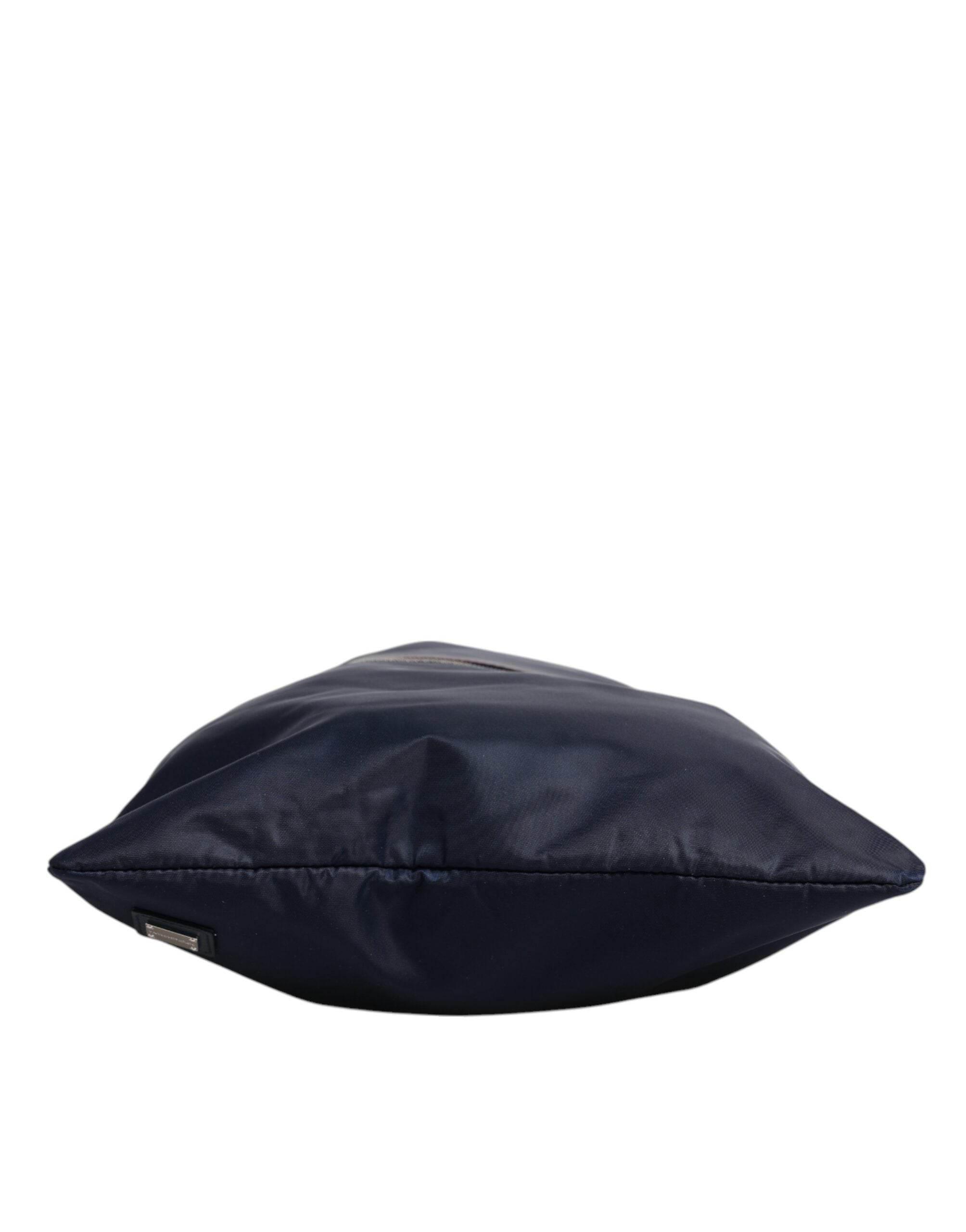 Dolce & Gabbana Dark Blue Nylon Shoulder Baby Tote Diaper Bag - Hilstor