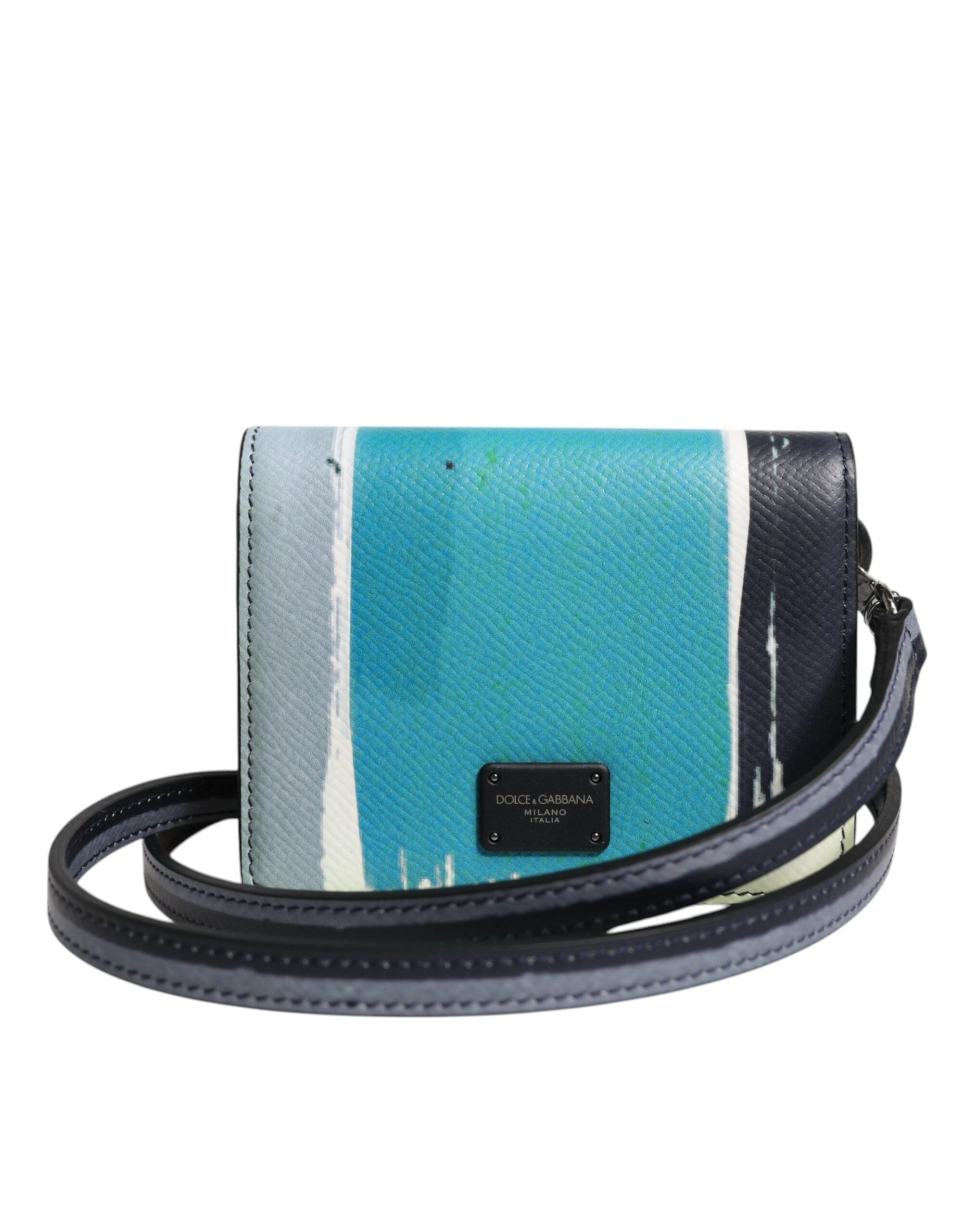 Dolce &amp; Gabbana Multicolor Læder DG Logo Bifold Card Holder tegnebog
