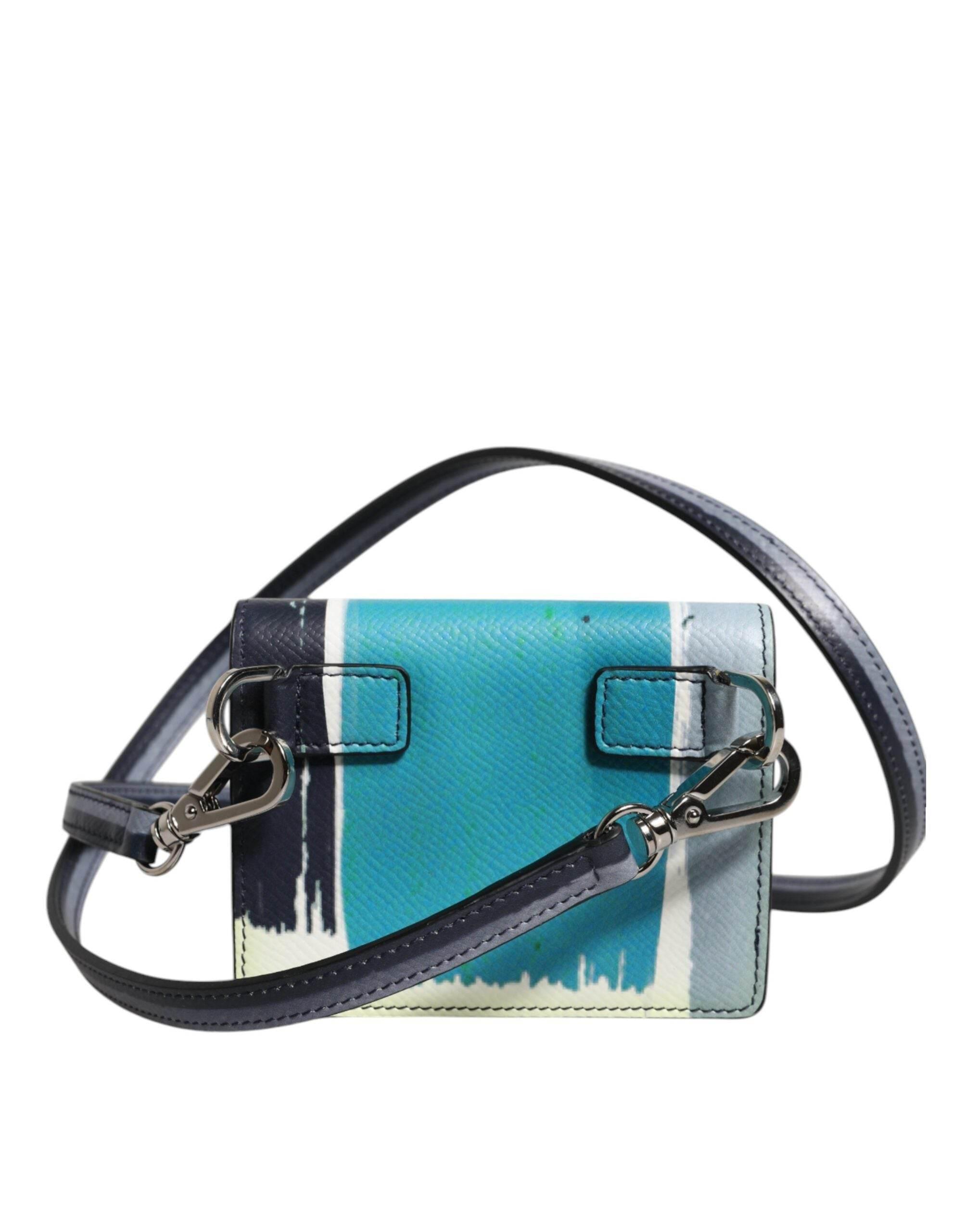 Dolce & Gabbana Multicolor Leather DG Logo Bifold Card Holder Wallet - Hilstor