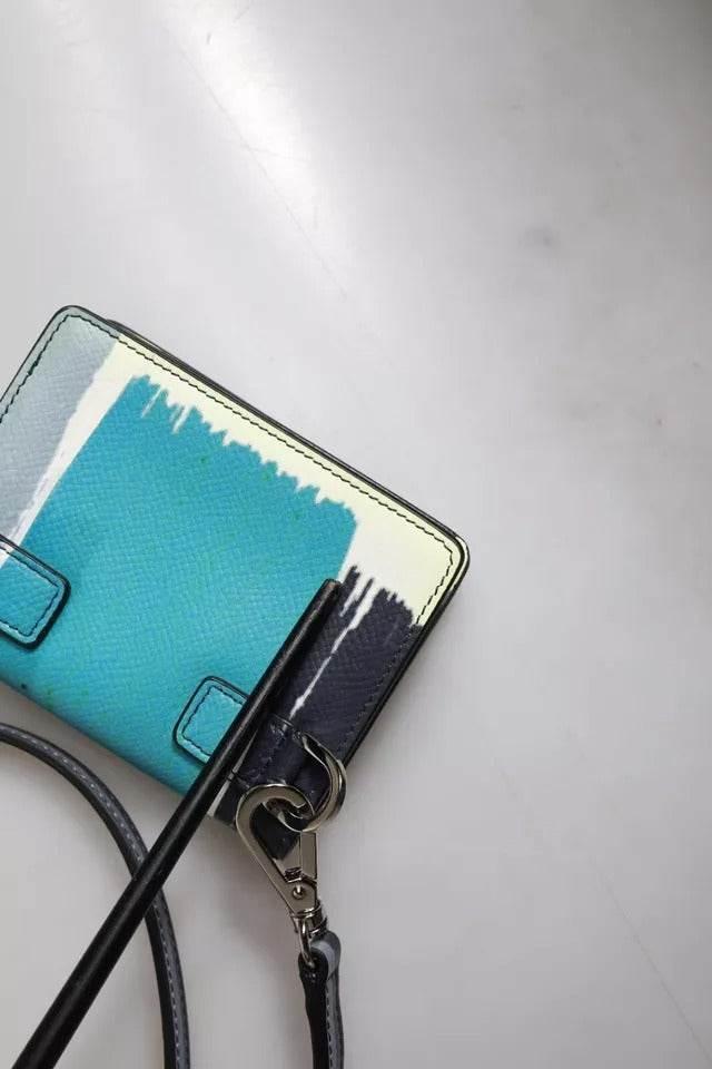 Dolce & Gabbana Multicolor Leather DG Logo Bifold Card Holder Wallet - Hilstor