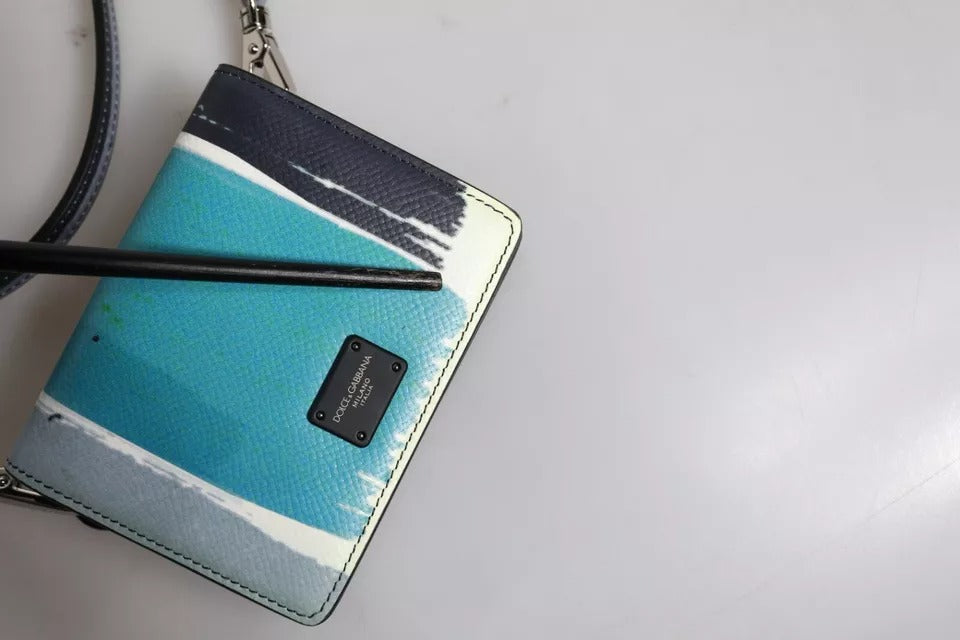 Dolce &amp; Gabbana Multicolor Læder DG Logo Bifold Card Holder tegnebog