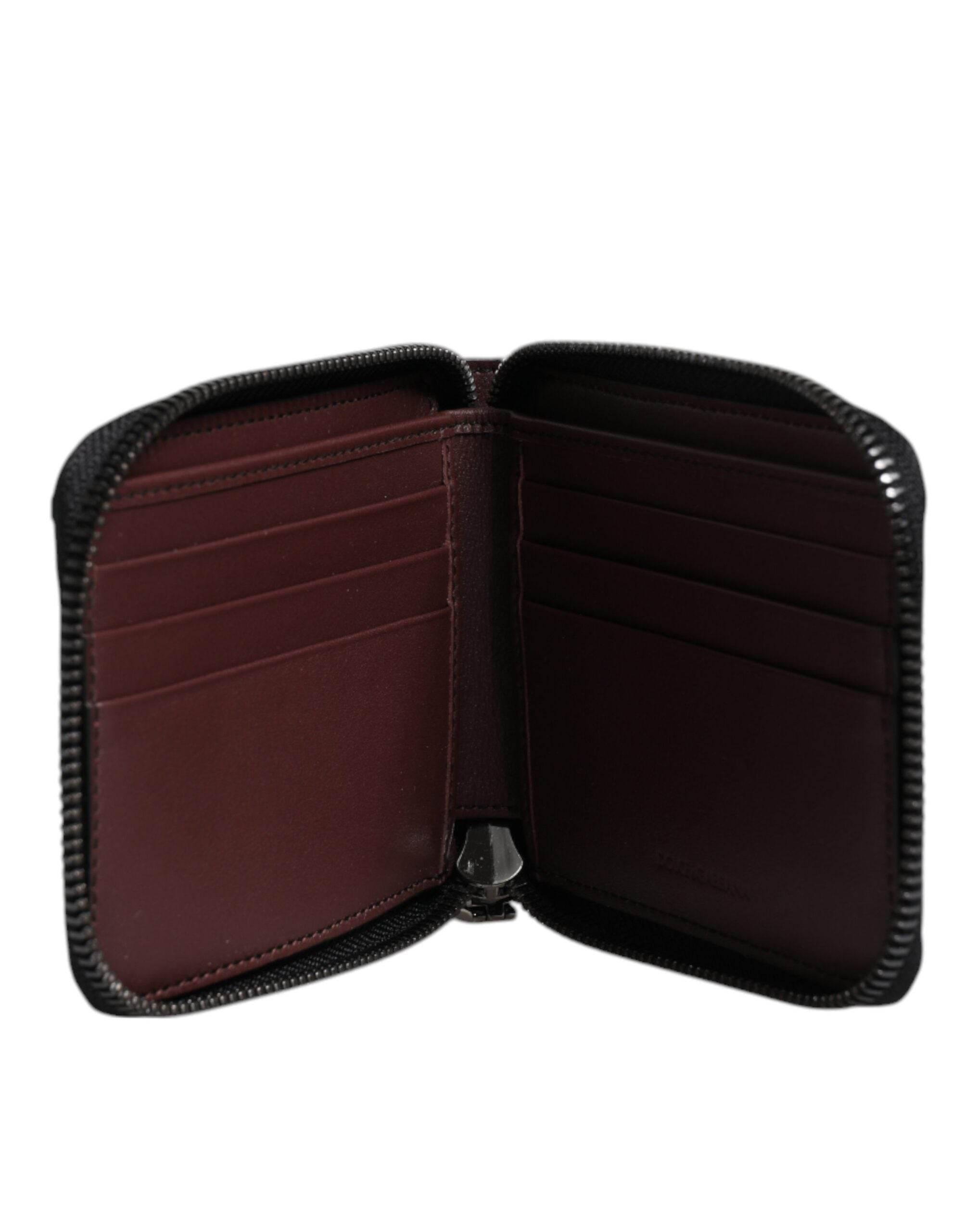 Dolce & Gabbana Multicolor Exotic Leather DG Bifold Card Holder Wallet - Hilstor