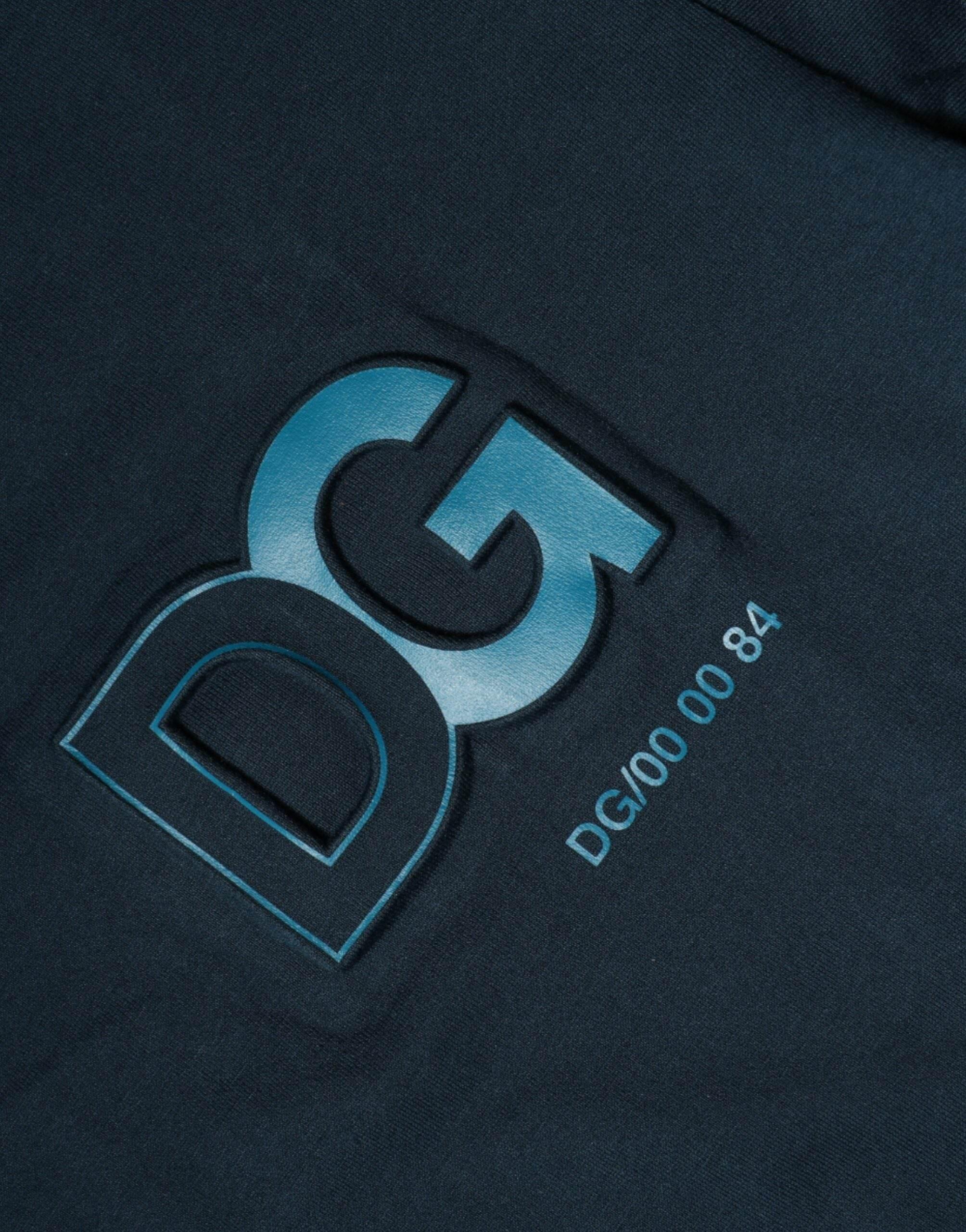 Dolce & Gabbana Blue Logo Crew Neck Short Sleeves T-shirt - Hilstor