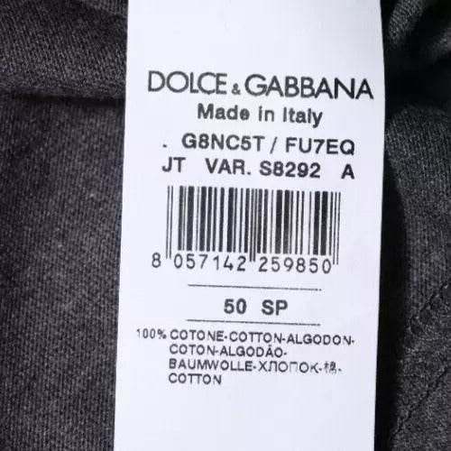 Dolce & Gabbana Dark Gray Crew Neck Short Sleeves T-shirt - Hilstor